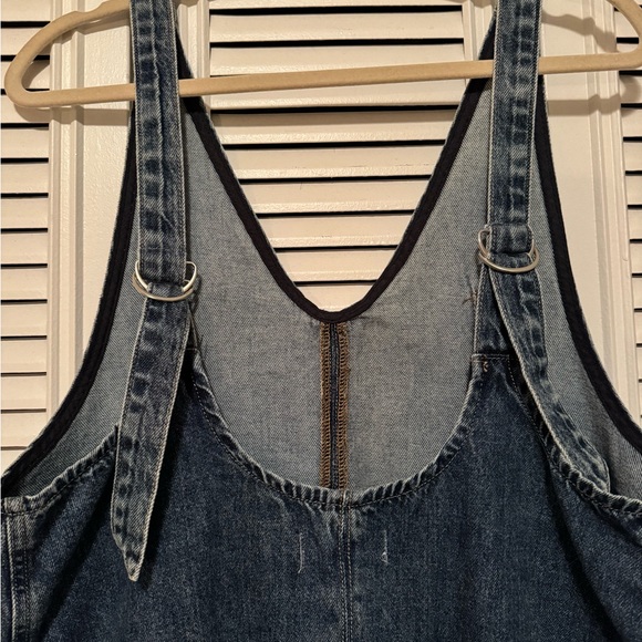 Free People Women's Blue Denim Overalls - Picture 6 of 12